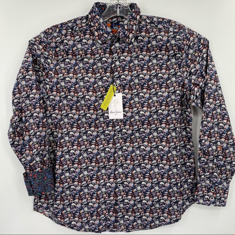 Robert Graham Angel Fire Flip Cuff Button Shirt - Picture 2 of 7